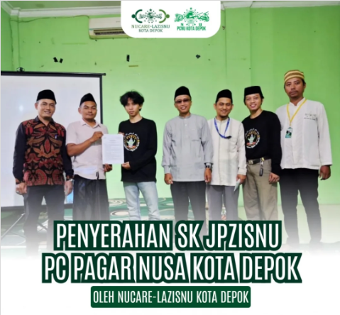 dokumentasi penyerahan sk jpzisnu pc pagar nusa kota depok