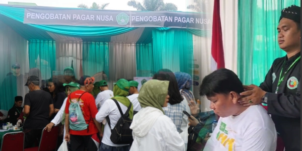 Tim ketabiban pagar nusa depok melakukan pengobatan tradisional